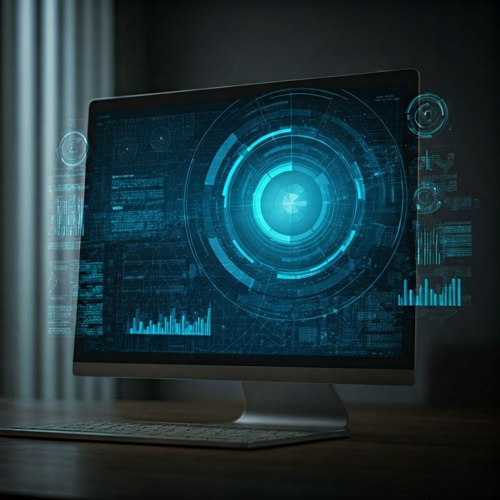 Modern workspace with automation technology